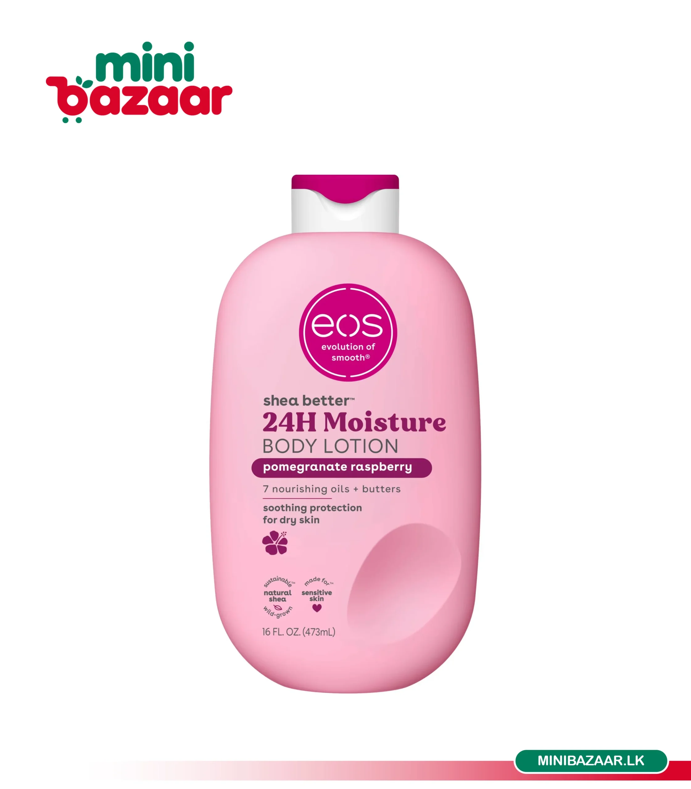 EOS Body Lotion Pomegranate Raspberry 473ml EOS Body Lotion Pomegranate Raspberry 473ml - Image 1