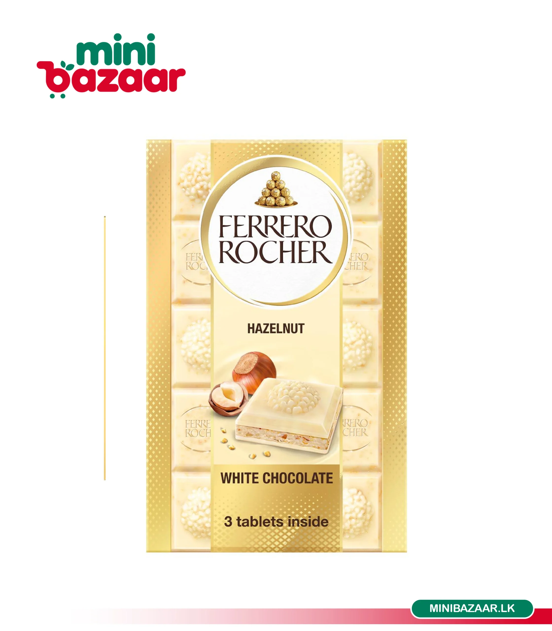 Ferrero Rocher Hazelnut White Chocolate 270g Ferrero Rocher Hazelnut White Chocolate 270g - Image 1
