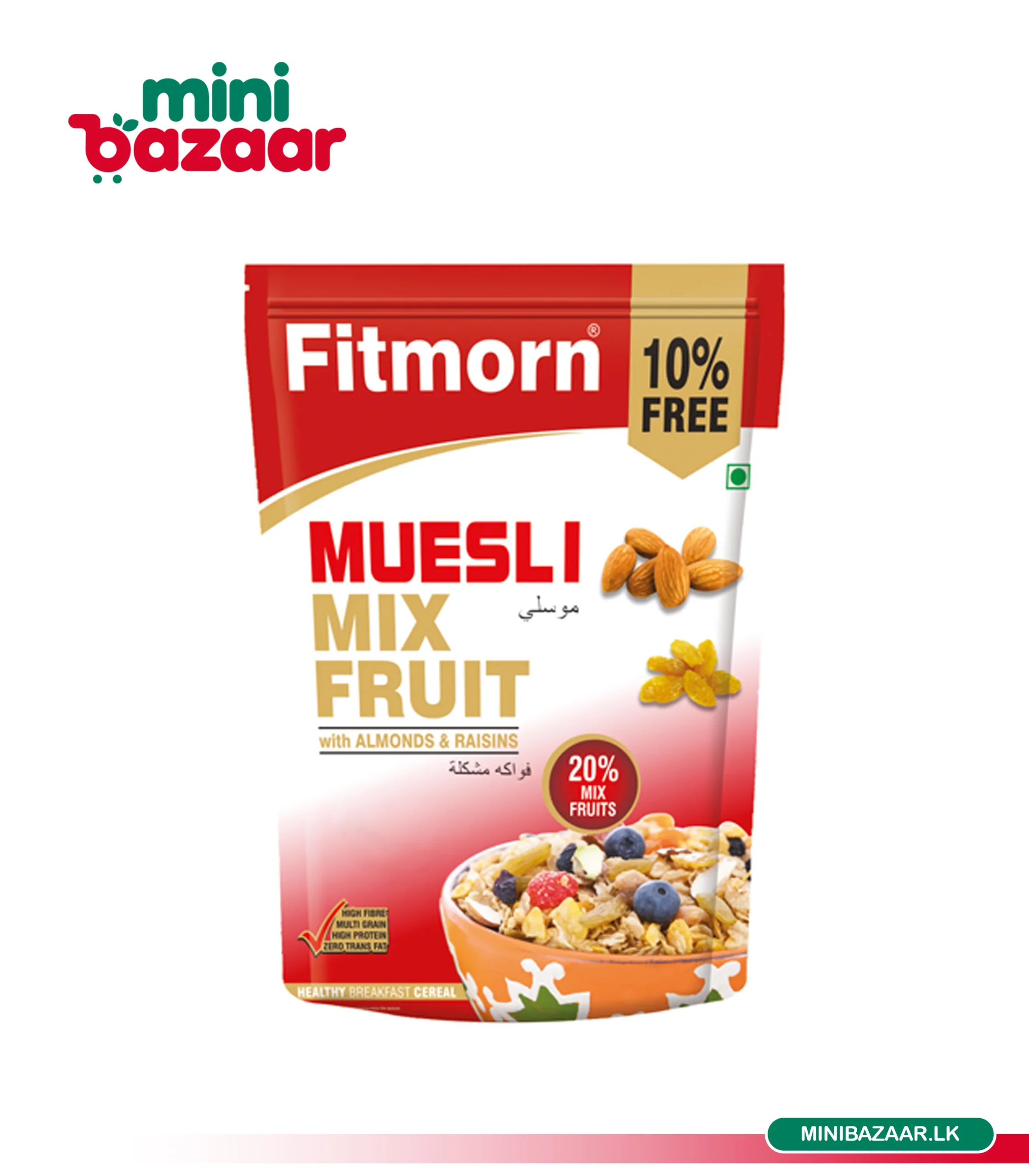 Fitmorn Muesli Mix Fruit 275g Fitmorn Muesli Mix Fruit 275g - Image 1