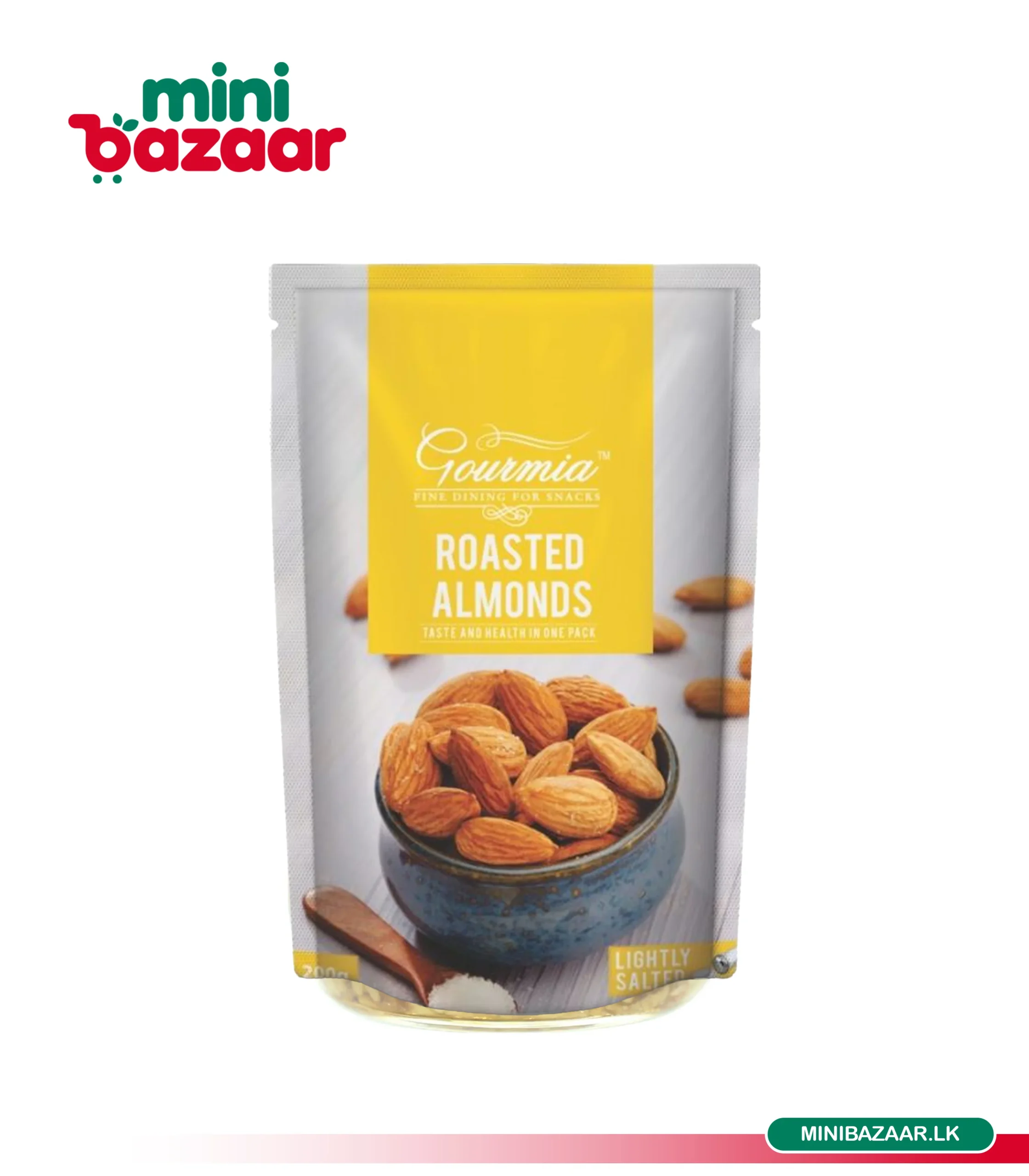 Gourmia Roasted Almonds Salted 200g Gourmia Roasted Almonds Salted 200g - Image 1