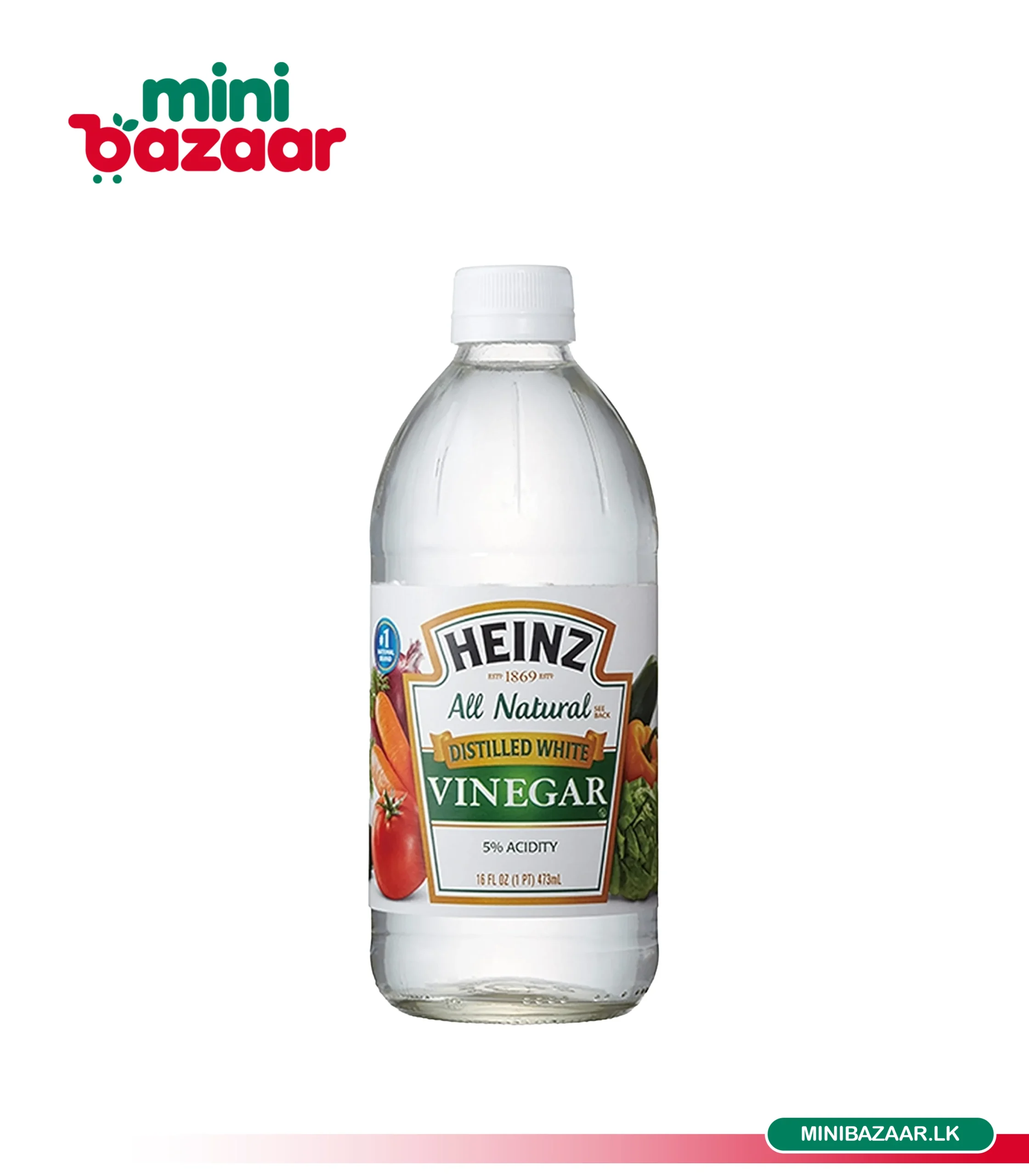 Heinz White Vinegar 473ml Heinz White Vinegar 473ml - Image 1
