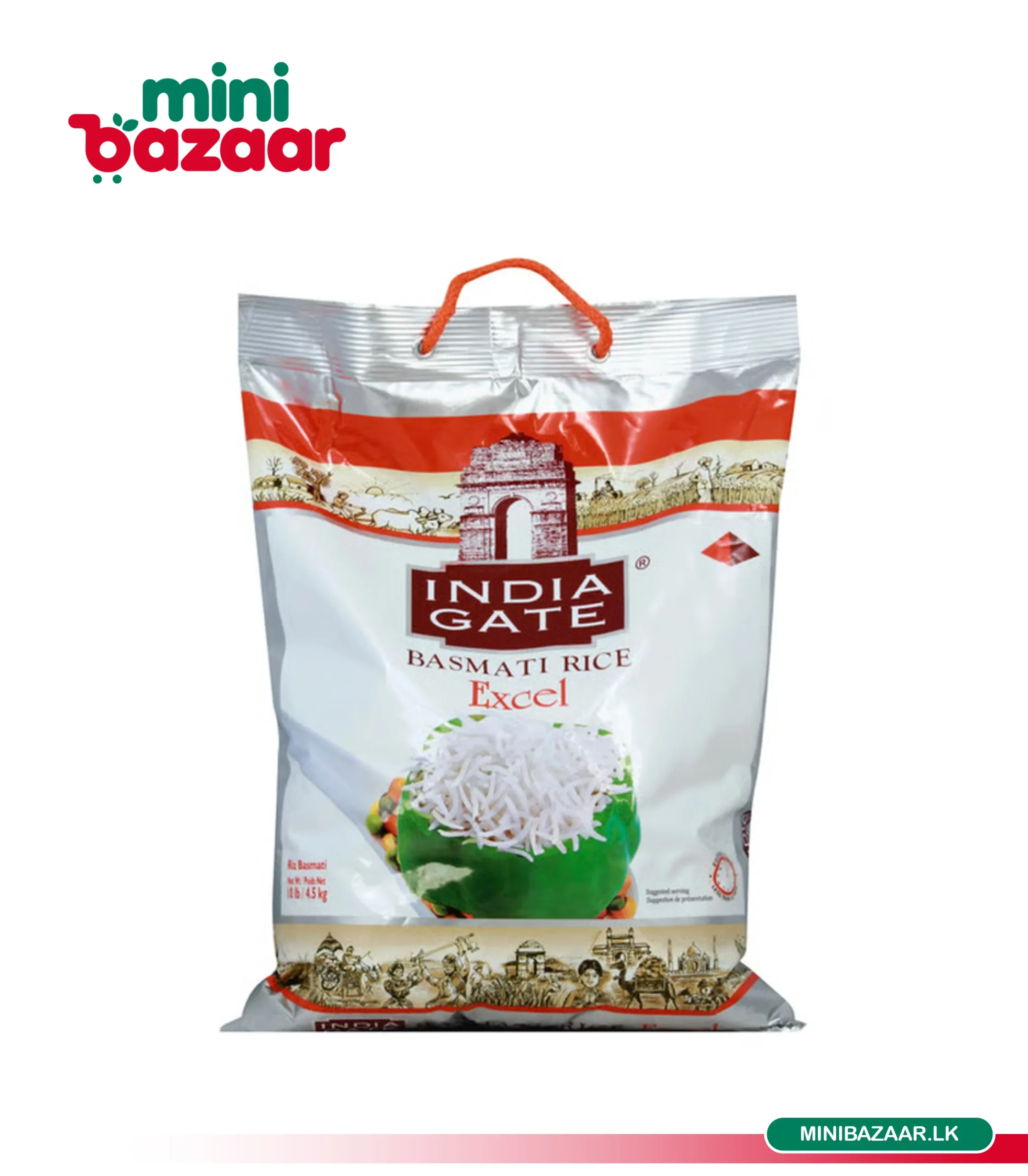 India Gate Basmati Rice Excel 1kg India Gate Basmati Rice Excel 1kg - Image 1