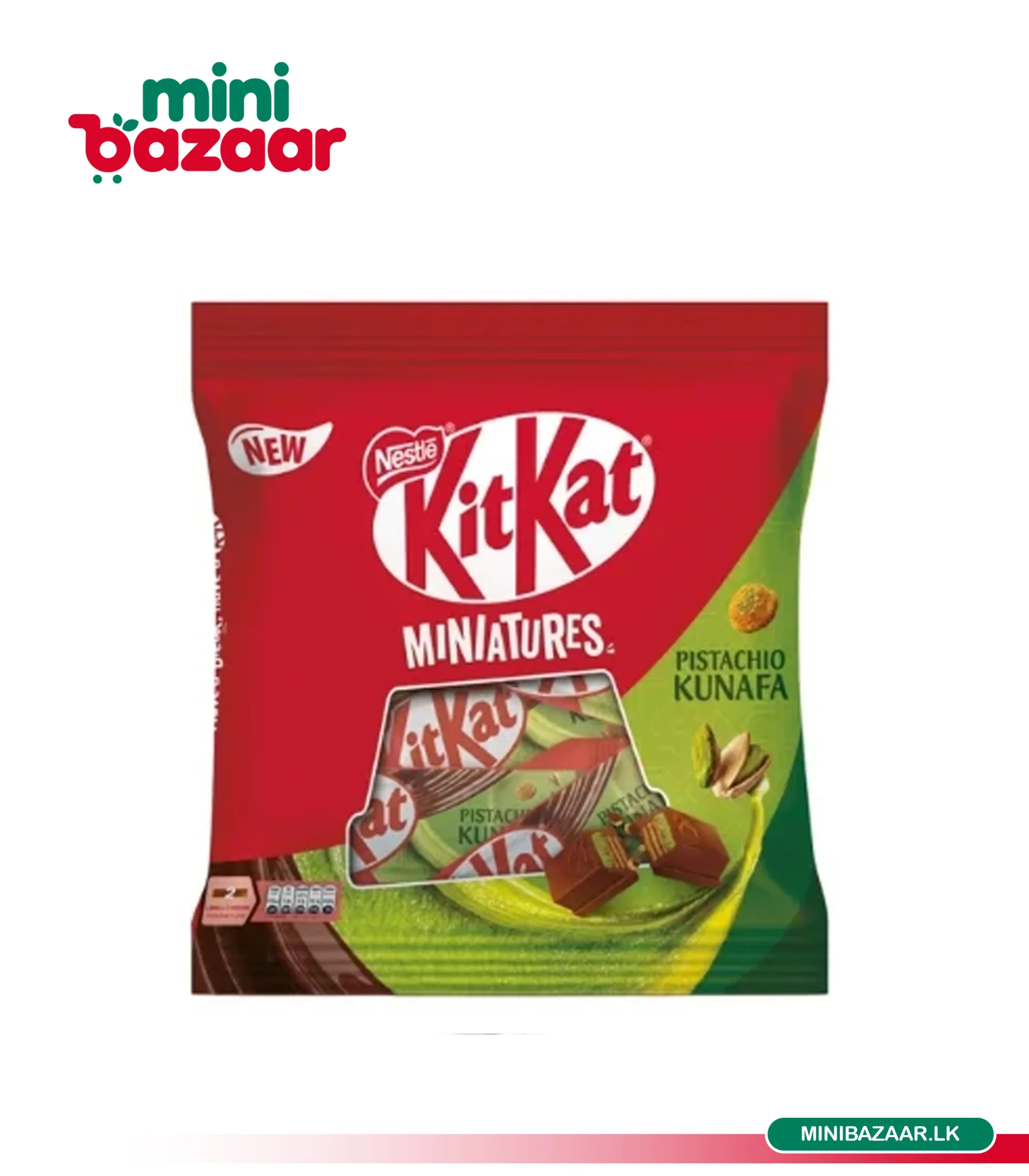 Kitkat Pistachio Kunafa Miniatures 96 Kitkat Pistachio Kunafa Miniatures 96.3g - Image 1