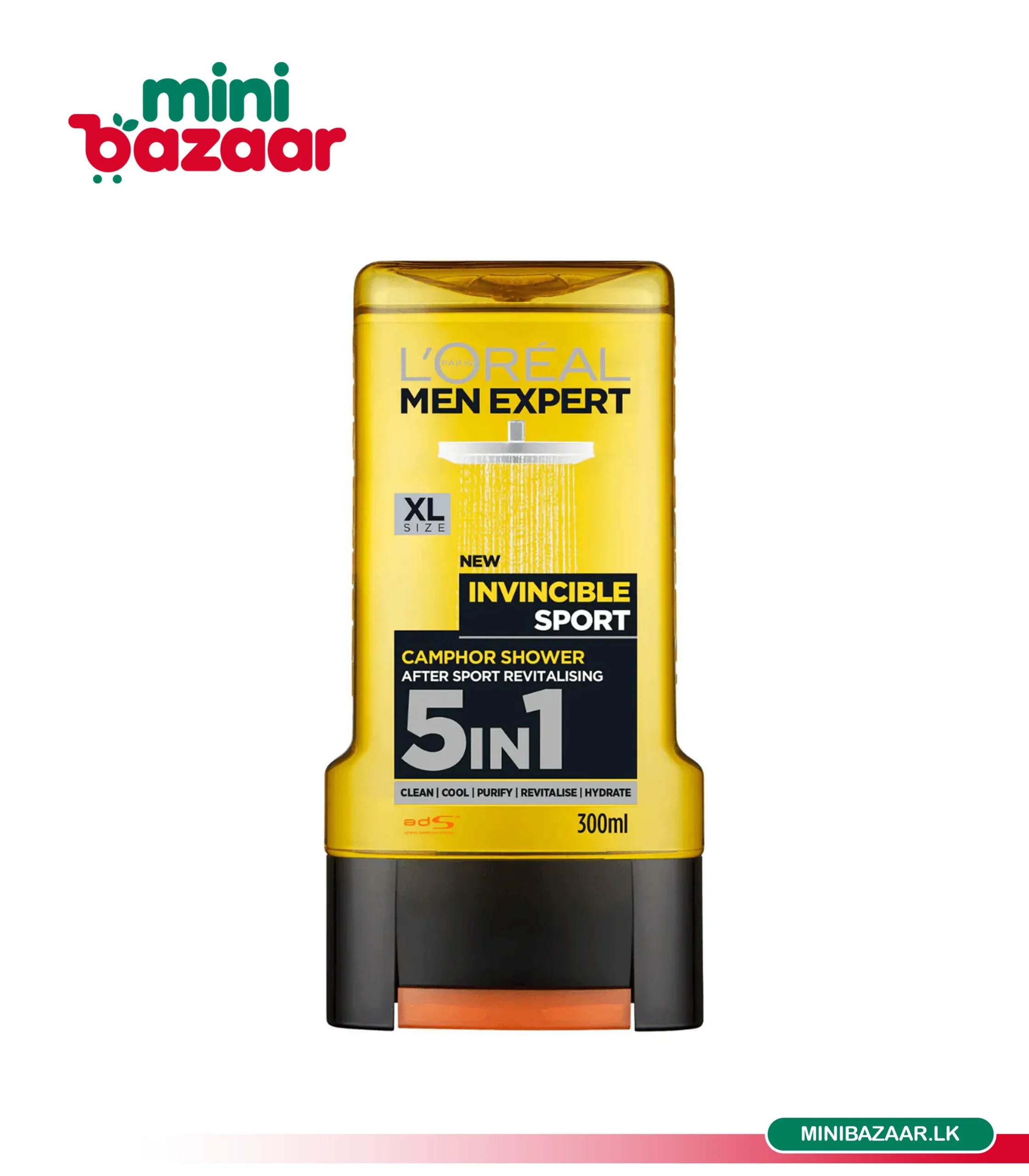 Loreal Invincible Sport Shower Gel 300ml Loreal Invincible Sport Shower Gel 300ml - Image 1