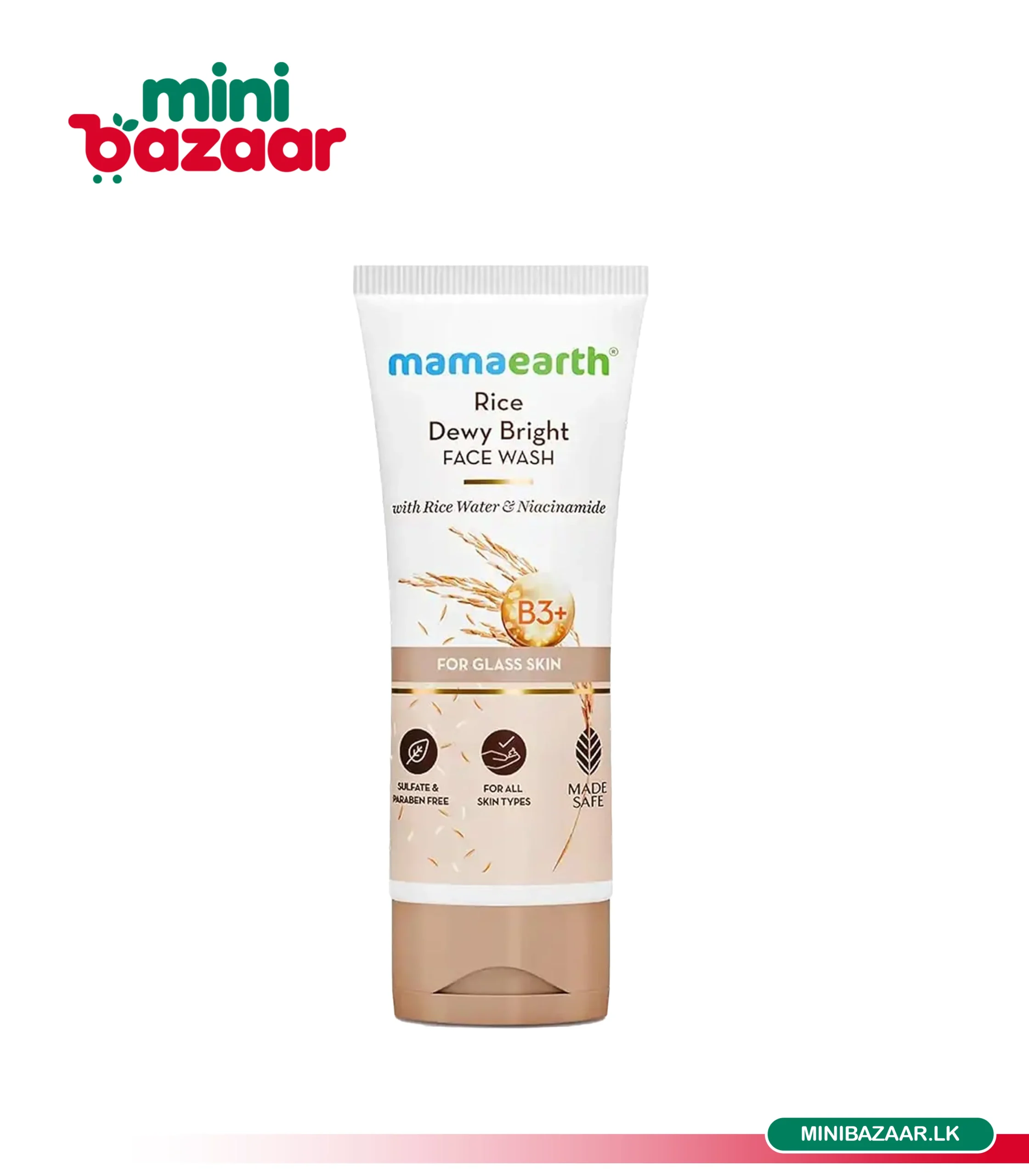 Mamaearth Face Wash Rice Dewy Bright 100ml Mamaearth Face Wash Rice Dewy Bright 100ml - Image 1