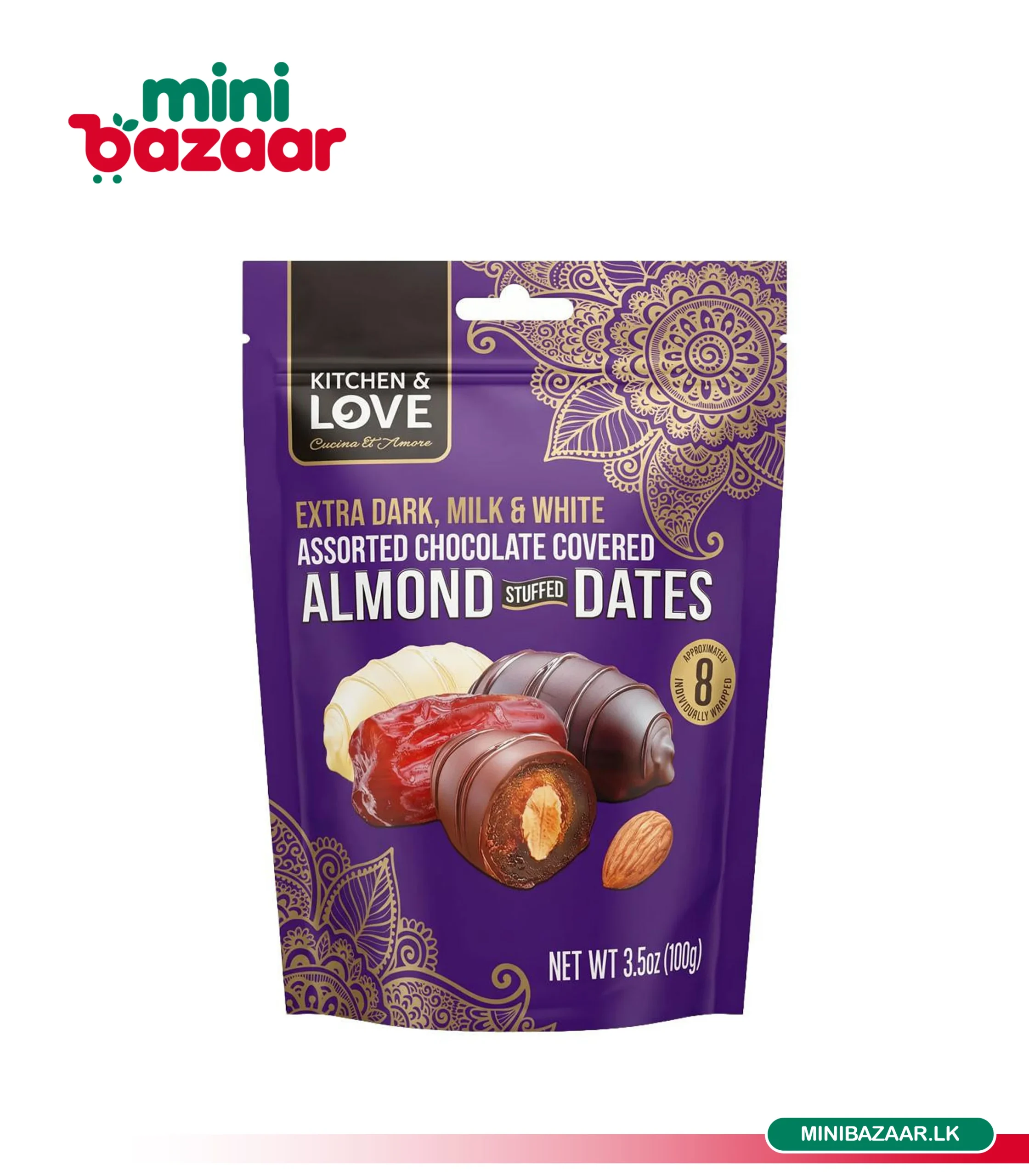 My Chocolate Assorted Dates 100g My Chocolate Assorted Dates 100g - Image 1