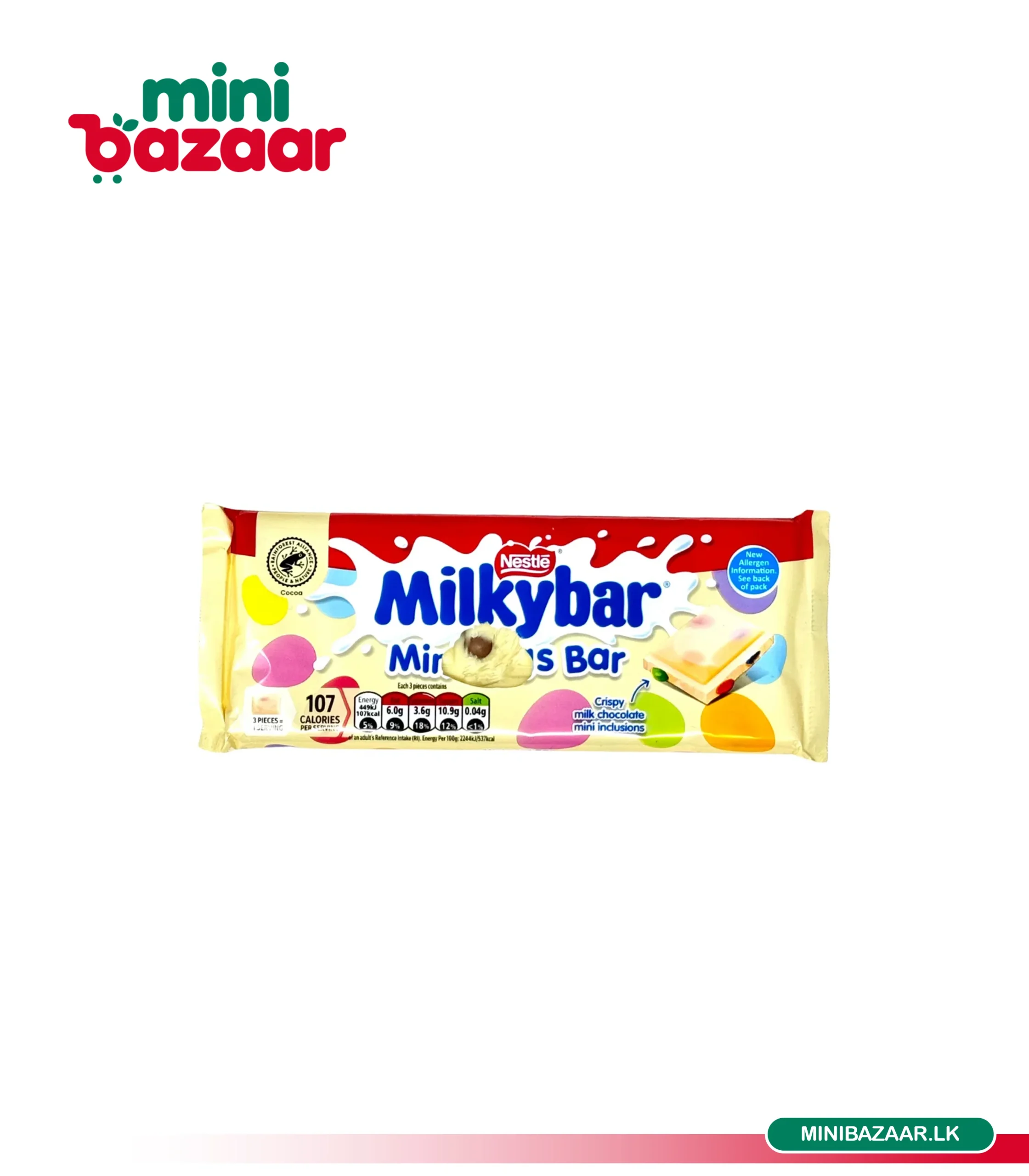 Nestle Milkybar Mini Eggs Bar 100g Nestle Milkybar Mini Eggs Bar 100g - Image 1