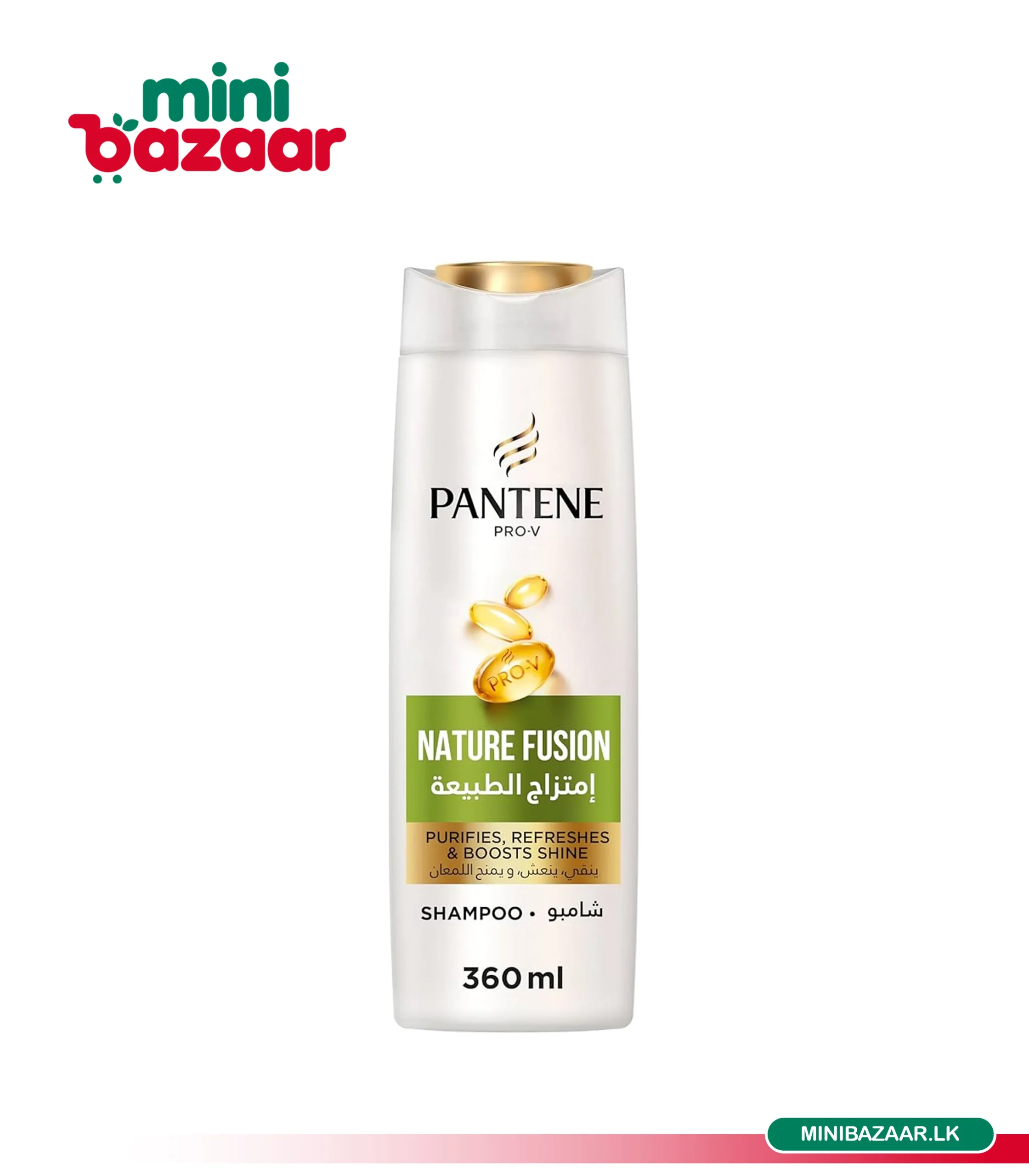 Pantene Nature Fusion Shampoo 360ml Pantene Nature Fusion Shampoo 360ml - Image 1