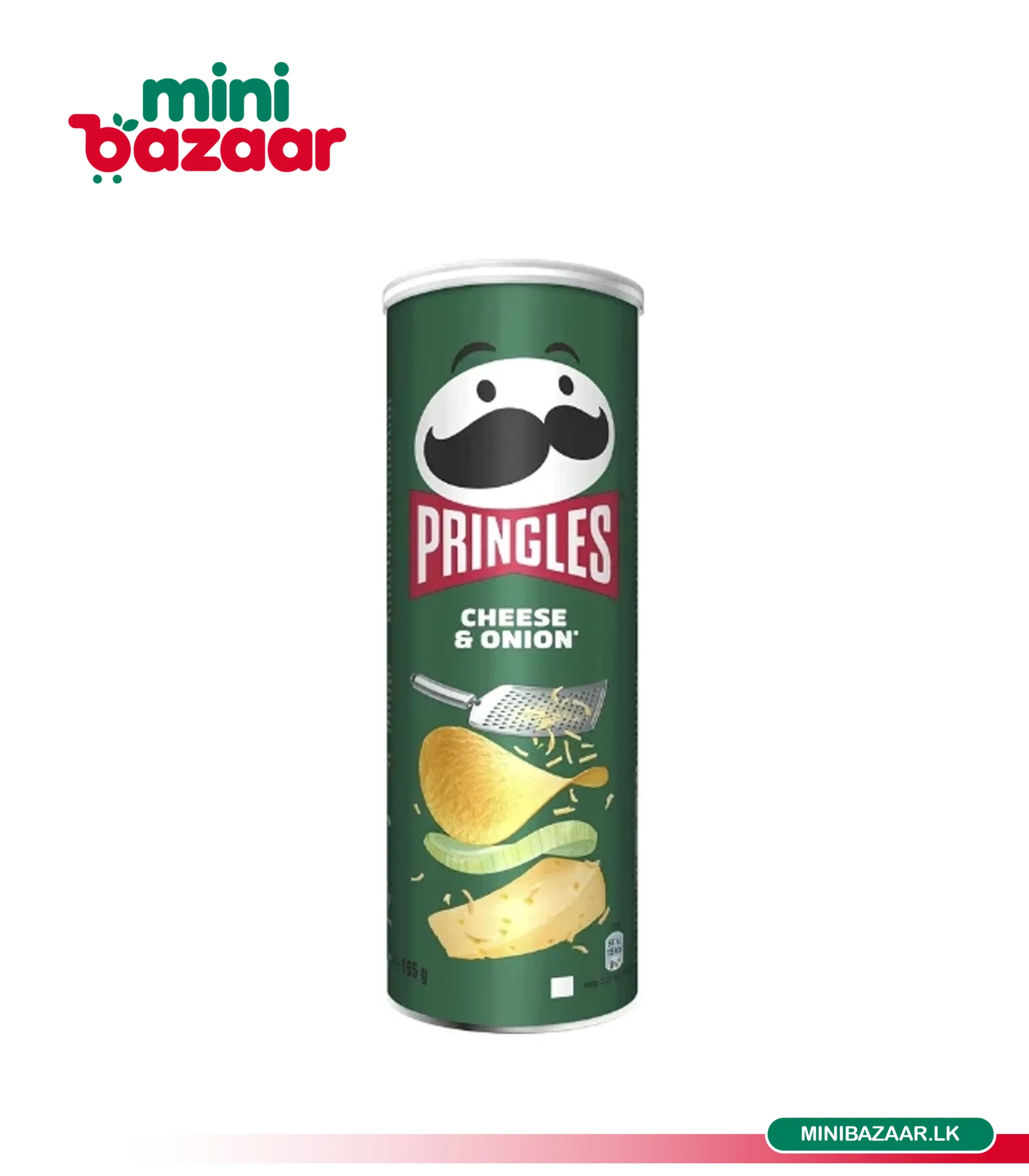 Pringles Cheese & Onion 165g Pringles Cheese & Onion 165g - Image 1