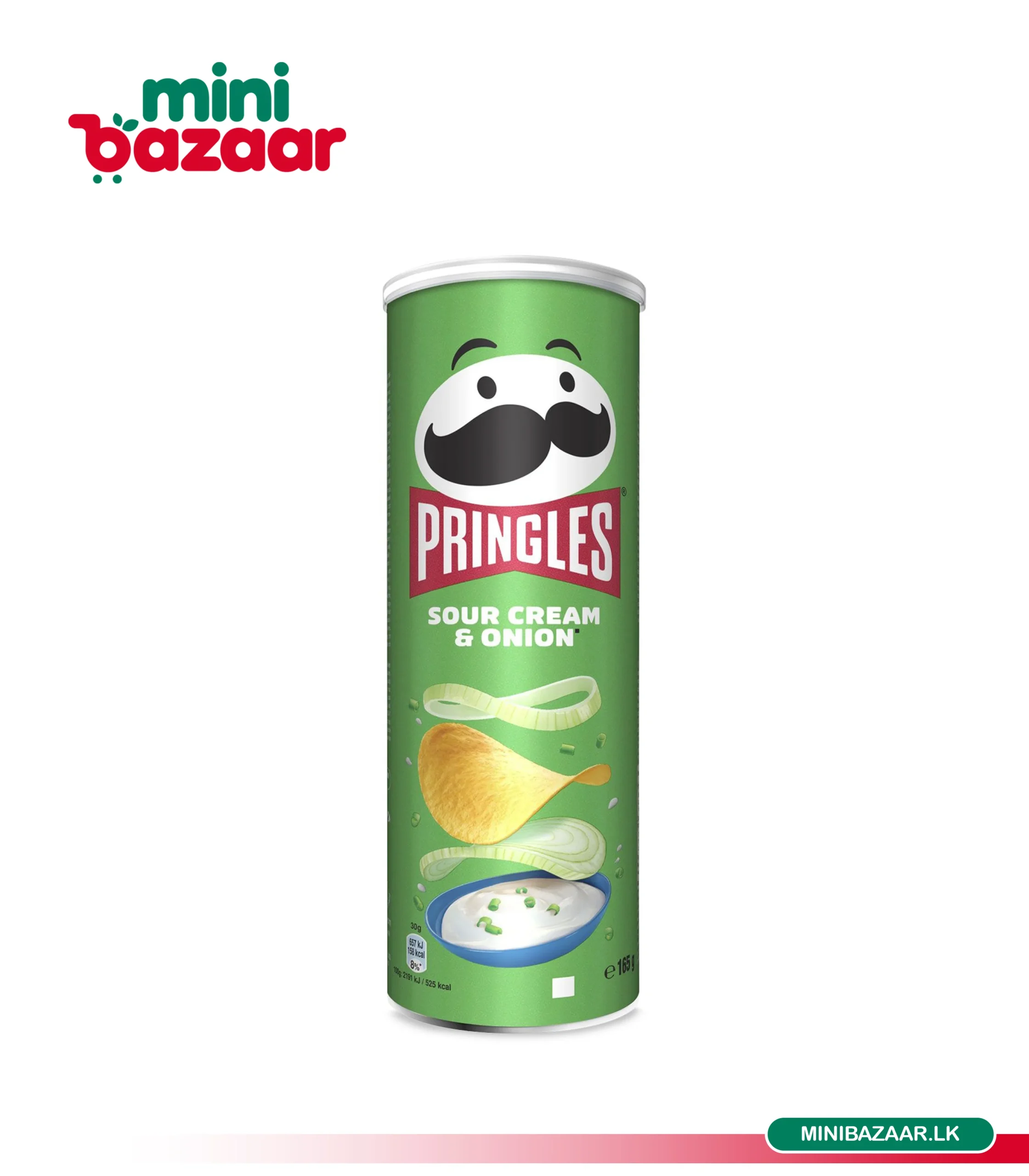 Pringles Sour Cream & Onion 165g Pringles Sour Cream & Onion 165g - Image 1